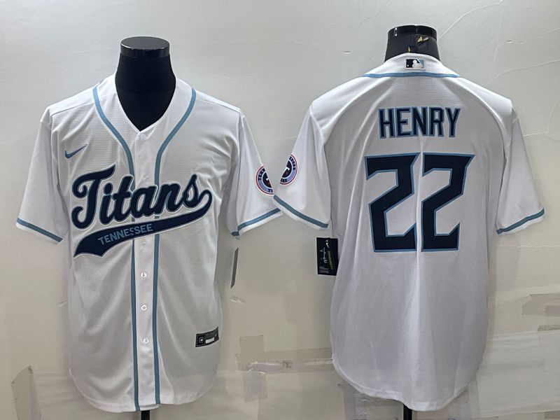 Men Tennessee Titans #22 Henry White 2022 Nike Co branded NFL Jersey->houston texans->NFL Jersey
